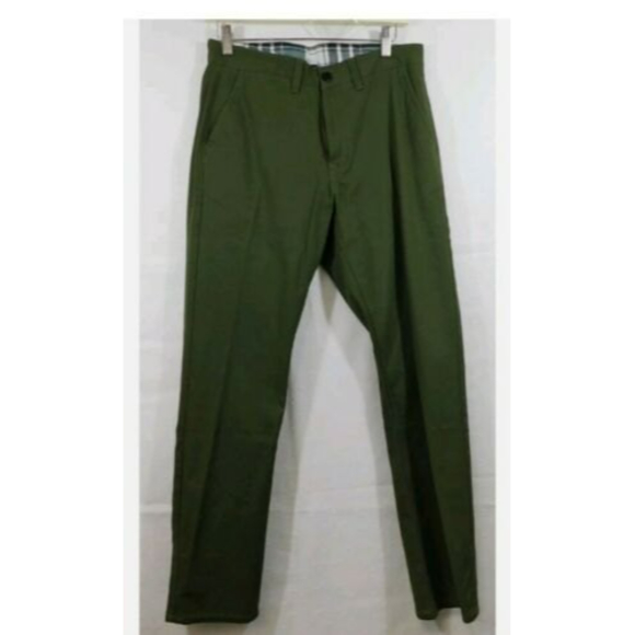 NWT Moshuma Forest Green Nanashi Flat front Pants, Sz. 34x32 - Picture 1 of 4